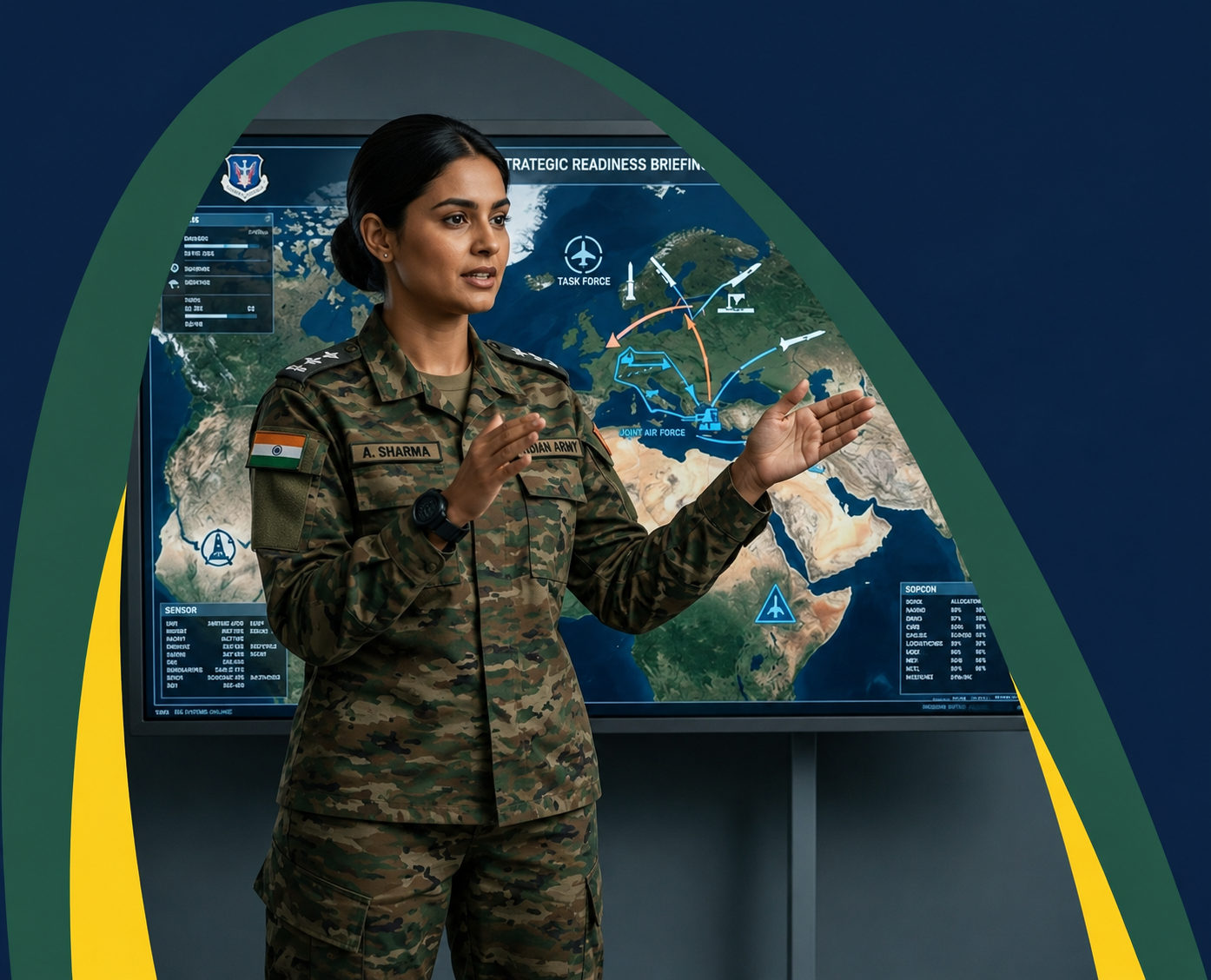 Defence consulting strategic advisory meeting